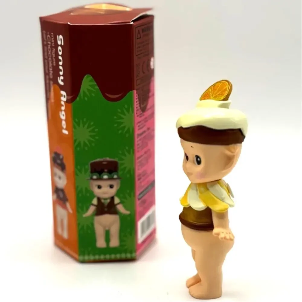 New Unbranded Kewpie/Angel Figure in Sitting Fawn Costume, Open Blind Box